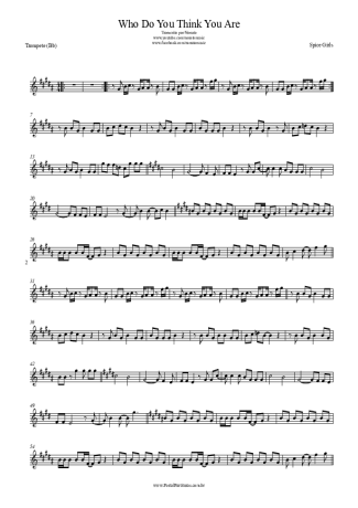 Spice Girls  score for Trumpet