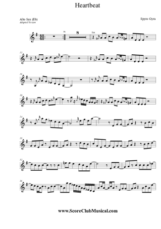 Spyro Gyra Heartbeat score for Alto Saxophone