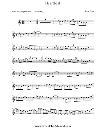 Spyro Gyra Heartbeat score for Tenor Saxophone Soprano (Bb)