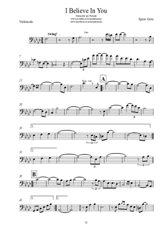 Spyro Gyra  score for Cello