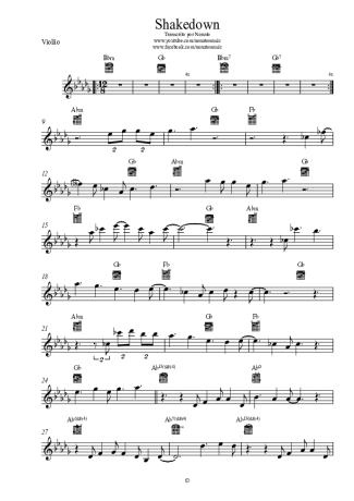 Spyro Gyra Shakedown score for Acoustic Guitar