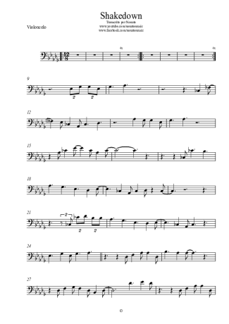 Spyro Gyra Shakedown score for Cello