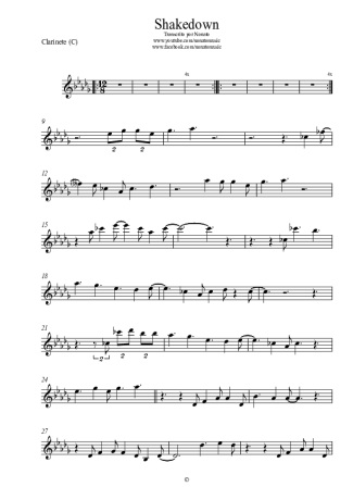Spyro Gyra Shakedown score for Clarinet (C)