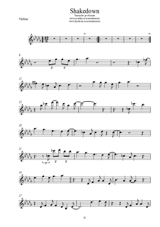 Spyro Gyra Shakedown score for Violin