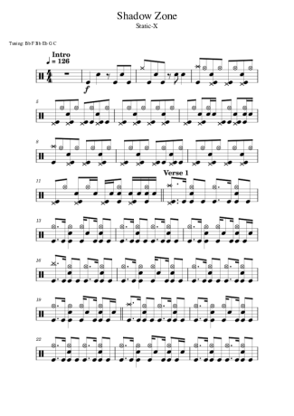 Score for Drums