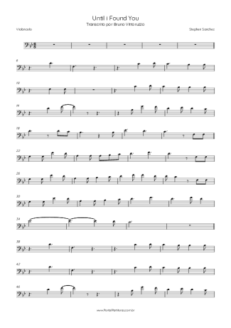 Score for Cello