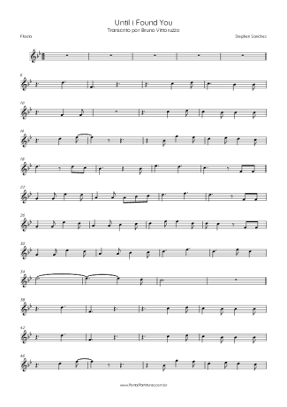 Stephen Sanchez  score for Flute