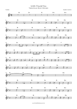 Stephen Sanchez  score for Keyboard