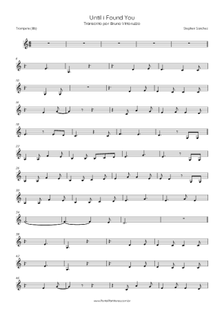 Stephen Sanchez  score for Trumpet