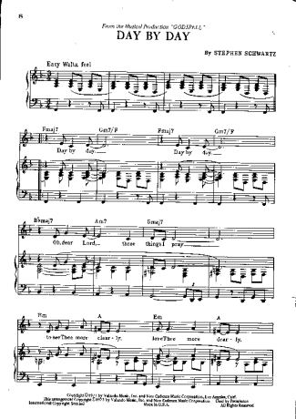 Stephen Schwartz  score for Piano