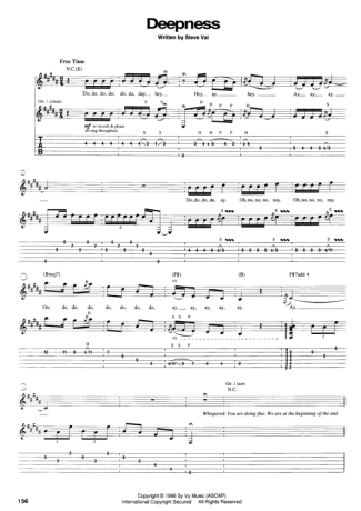 Steve Vai Deepness score for Guitar