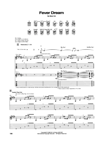 Steve Vai Fever Dream score for Guitar