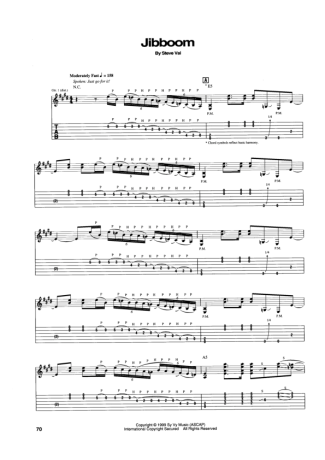 Steve Vai Jibboom score for Guitar