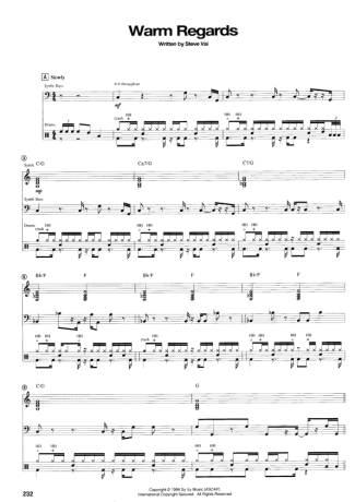 Steve Vai Warm Regards score for Guitar