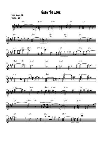 Stevie Wonder Easy to Love score for Alto Saxophone