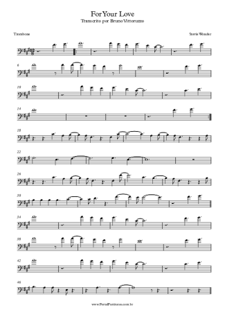 Stevie Wonder  score for Trombone