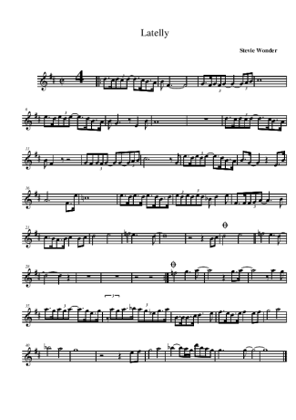 Stevie Wonder  score for Alto Saxophone