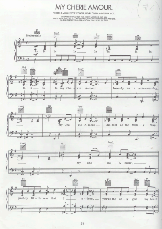 Stevie Wonder  score for Piano