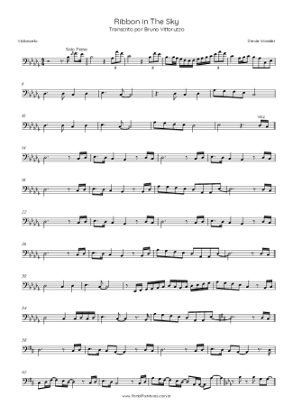 Stevie Wonder Ribbon In The Sky score for Cello