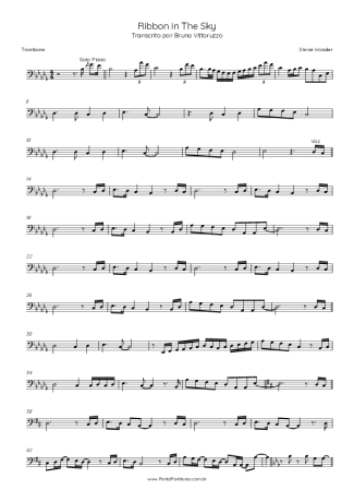 Stevie Wonder Ribbon In The Sky score for Trombone