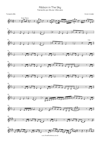 Stevie Wonder Ribbon In The Sky score for Trumpet