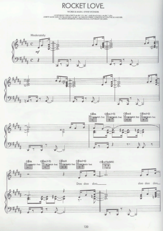 Stevie Wonder  score for Piano