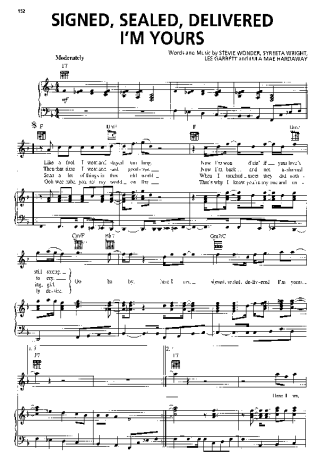 Stevie Wonder  score for Piano