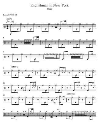 Score for Drums