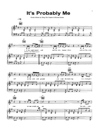 Score for Piano