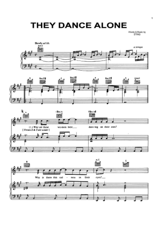 Sting  score for Piano