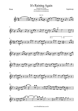 Supertramp  score for Flute