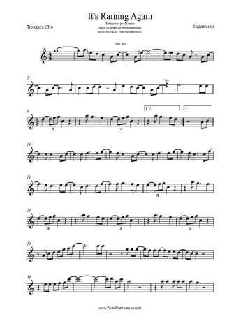 Supertramp  score for Trumpet