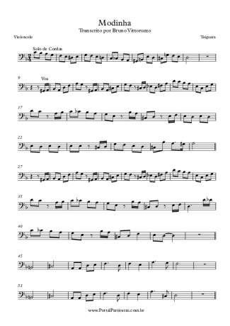 Taiguara  score for Cello