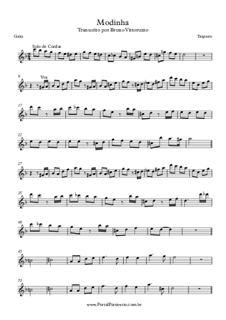 Taiguara Modinha score for Harmonica