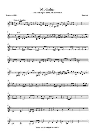 Taiguara  score for Trumpet