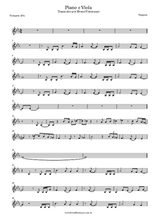 Taiguara  score for Trumpet