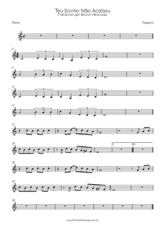 Taiguara  score for Flute