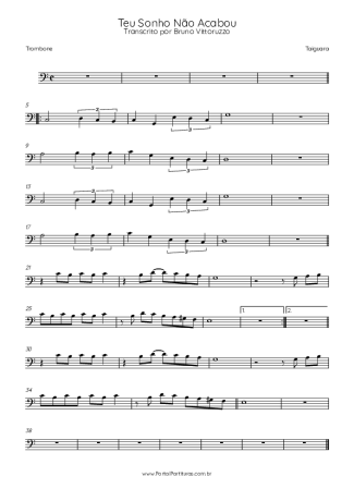 Taiguara  score for Trombone