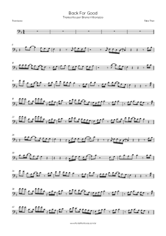 Take That Back For Good score for Trombone