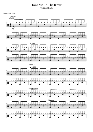 Score for Drums