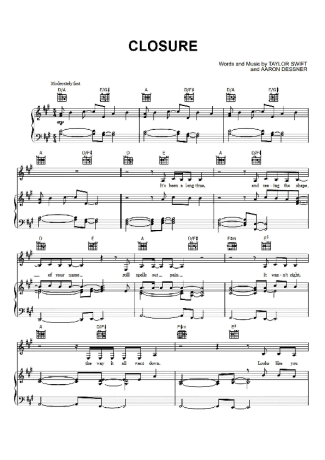 Score for Piano