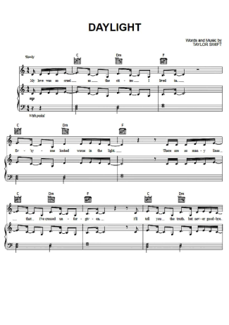 Score for Piano