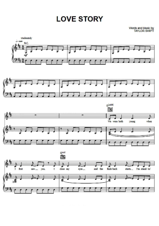 Taylor Swift  score for Piano