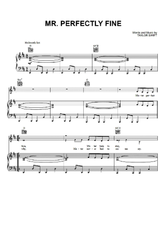 Taylor Swift  score for Piano