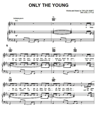 Taylor Swift  score for Piano