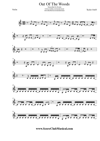 Taylor Swift  score for Violin