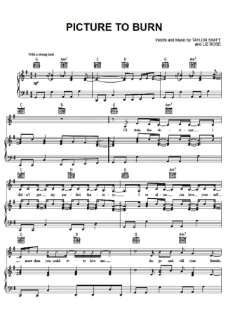 Taylor Swift  score for Piano