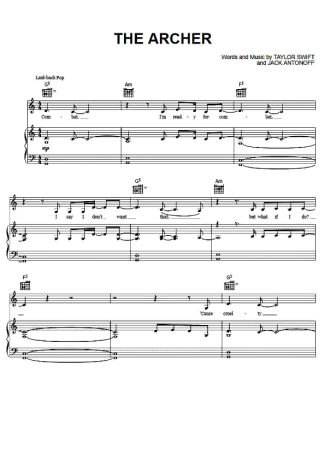 Taylor Swift  score for Piano