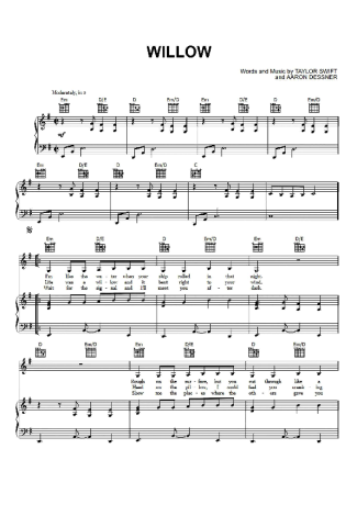 Taylor Swift  score for Piano