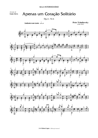 Tchaikovsky  score for Acoustic Guitar